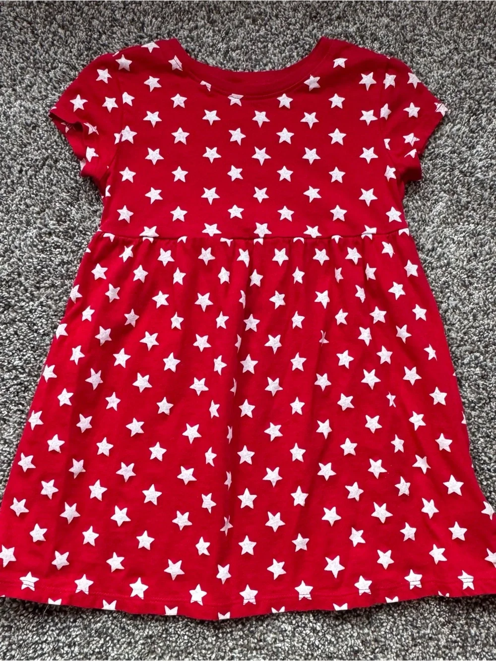 Old Navy Red Dress with White Star Print